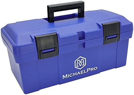MichaelPro MP014035 תיבת כלים בגודל 17 אינץ '| מגש פנימי נשלף | מארז נשיאה לברגים, ברגים, אגוזים,